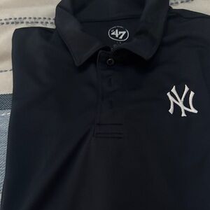 '47 Navy Polo with White New York Yankees Crest
